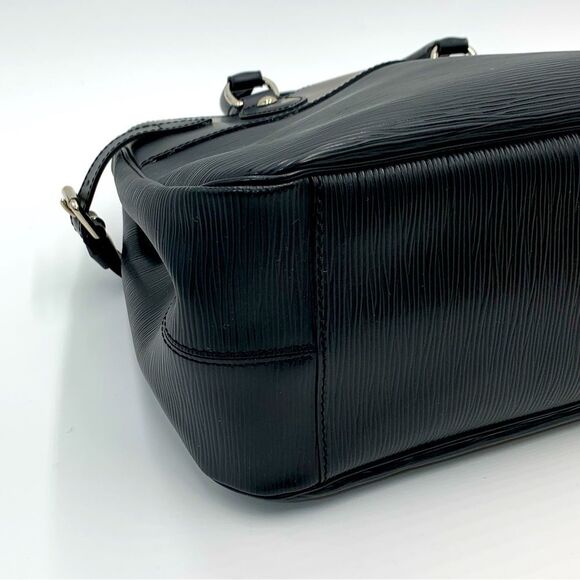 Auth Louis Vuitton Black Epi Leather Passy Tote Bag Preloved Purse Ex++ - Picture 7 of 15